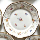 VEB R Reichenbach 10 plates in floral porcelain