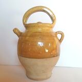 Enamelled jug with lid