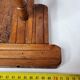 Wooden wall coat rack, 4 hooks, Art Deco style, 71 cm