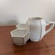 Art Deco condiment holder MS France in porcelain – 1930s