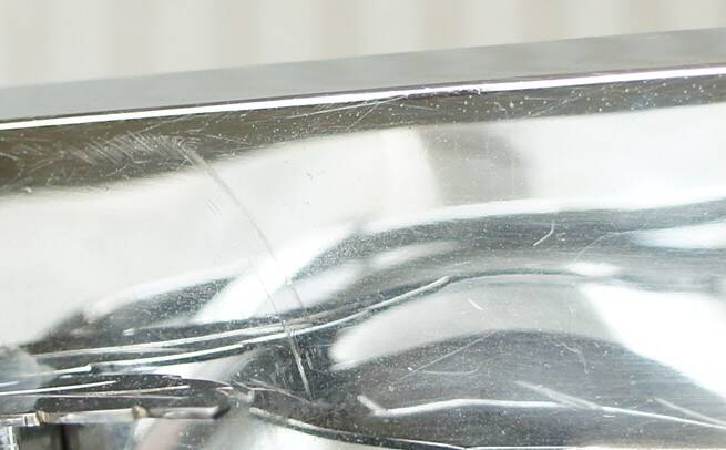 LW Paris "swan" lamp in silver metal, circa 1940