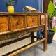 table console en bois ancien