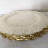 Mother-of-pearl and brass plates