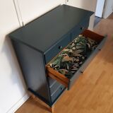 Commode scandinave bleu ganne
