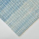 5x9 Blue & Beige Modern Kilim Rug, 147x288Cm