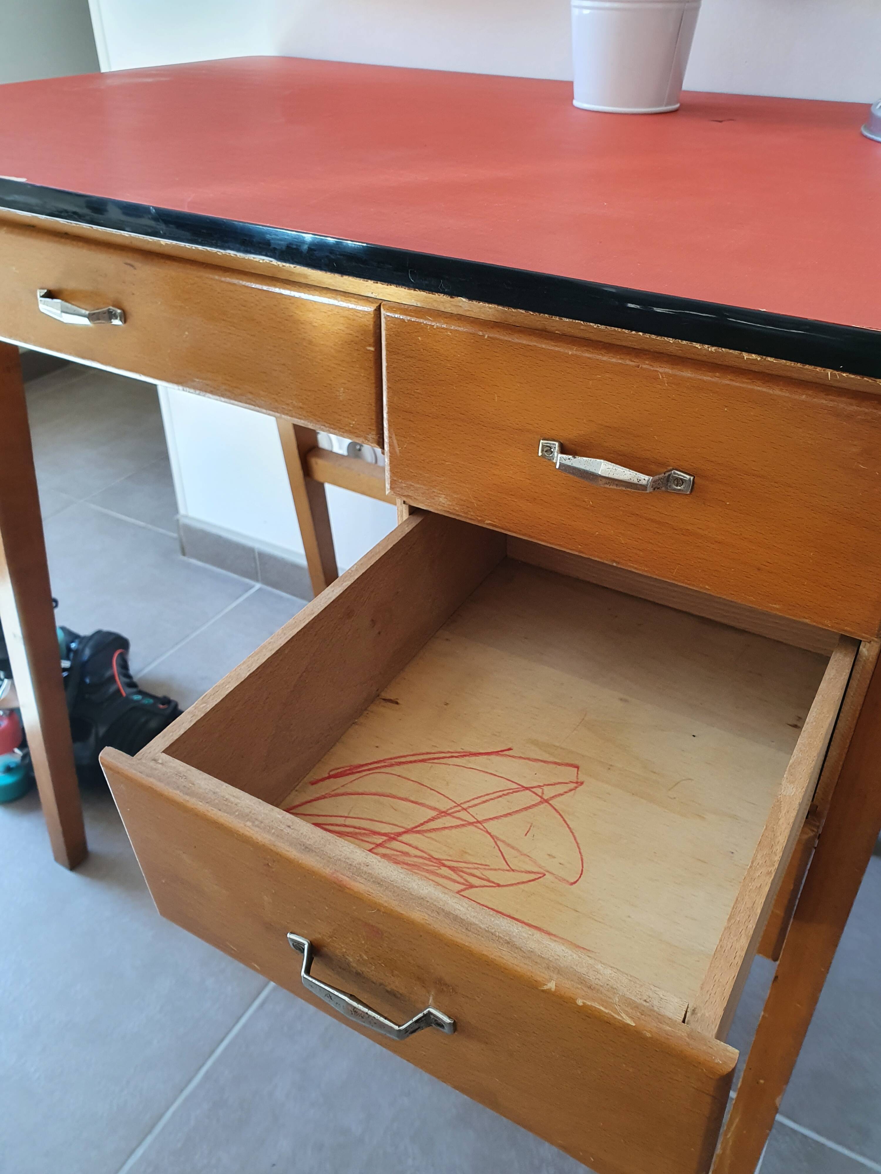 Children's desk 50s
