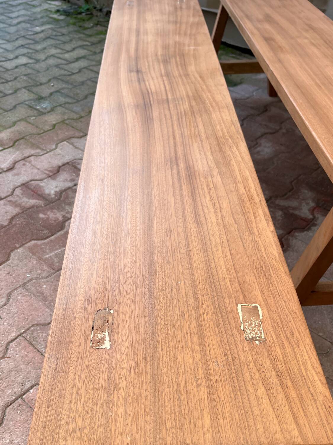 Wooden bench