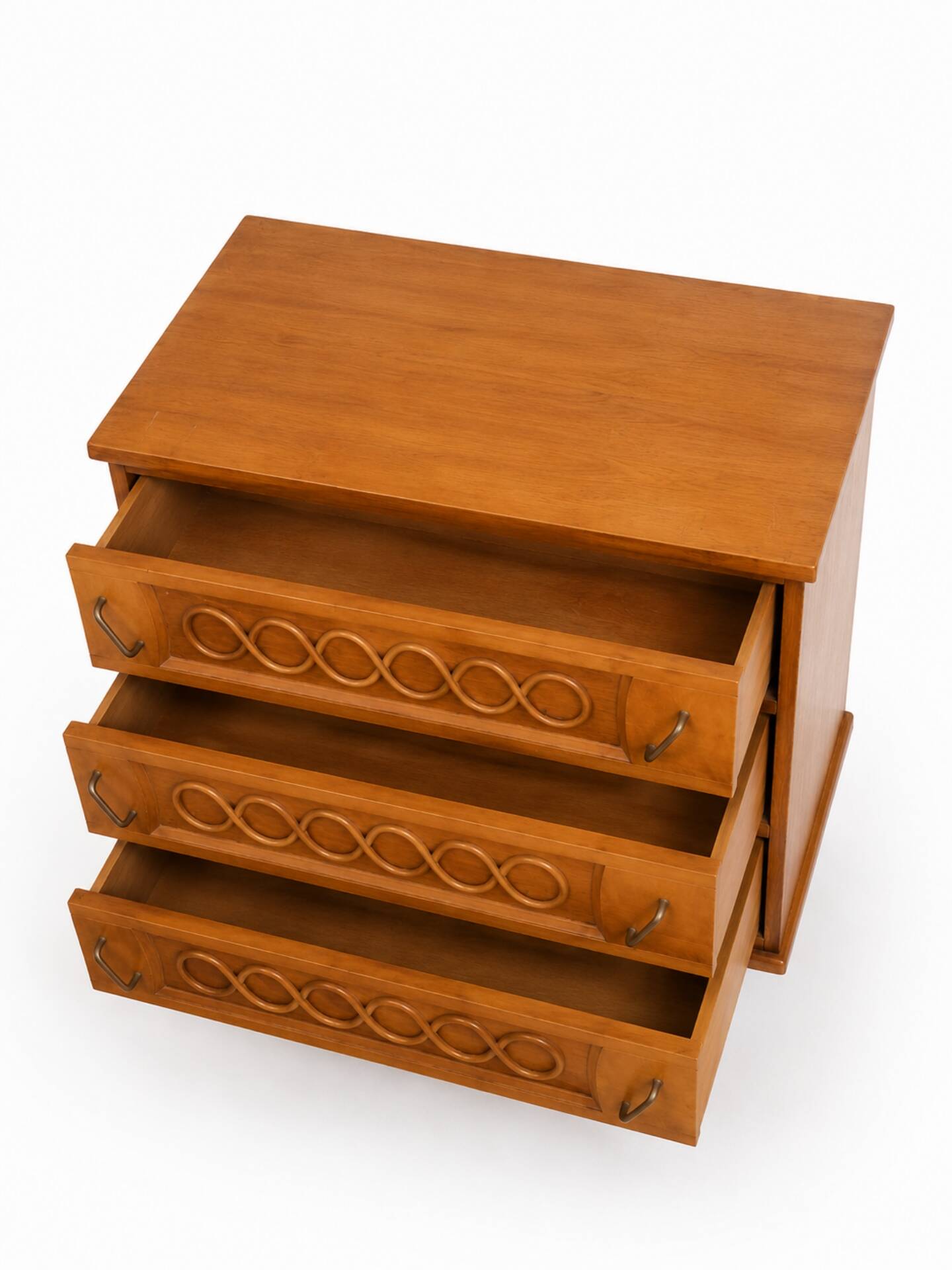 Vintage stamped wooden chest of drawers – 3 drawers