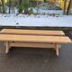 2 renovated oak farmhouse benches from the 20th century, 200cm.