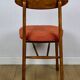 Chaise vintage Hałas brique terracotta - ensemble de 4