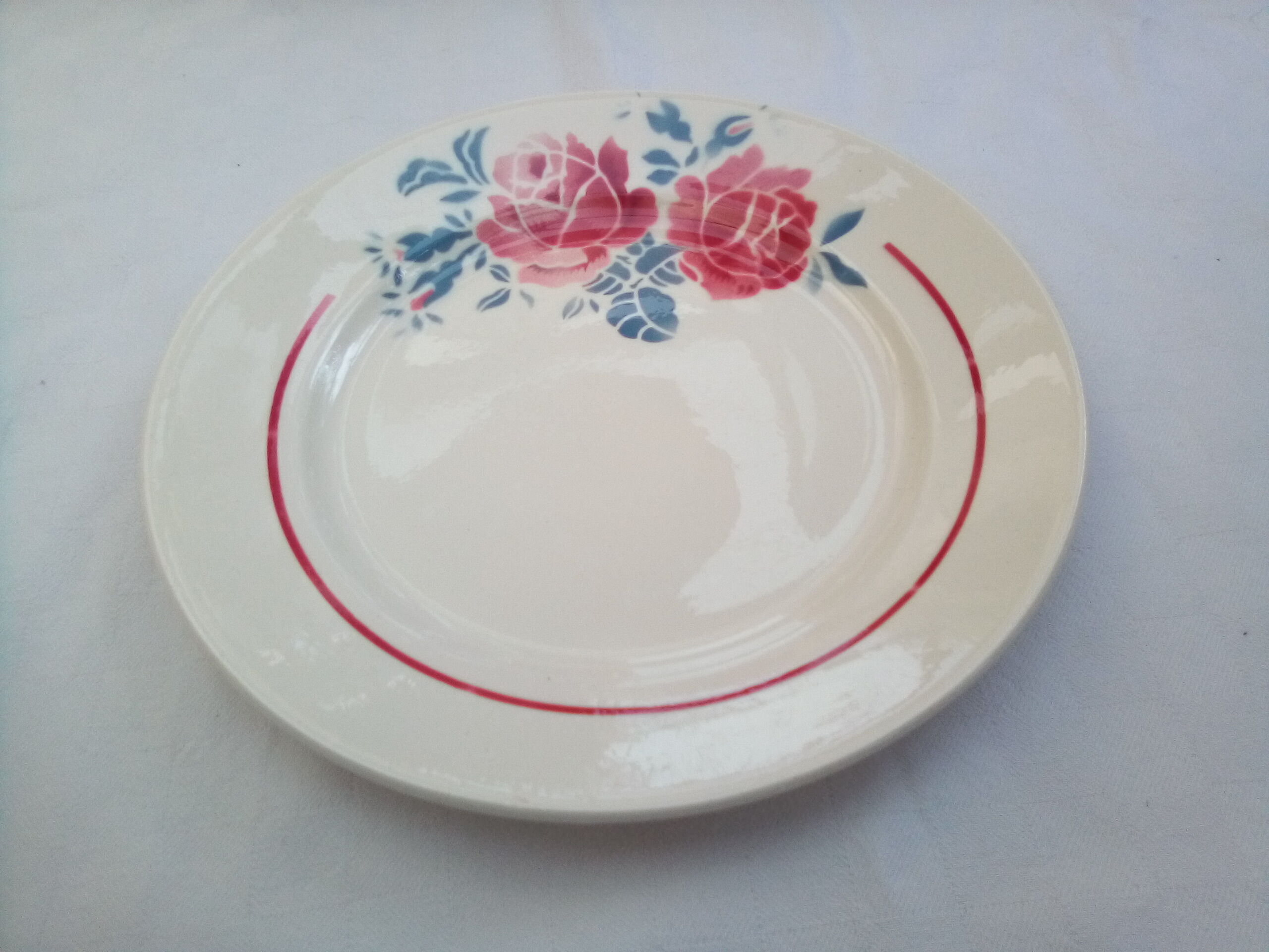 12 old Badonviller plates