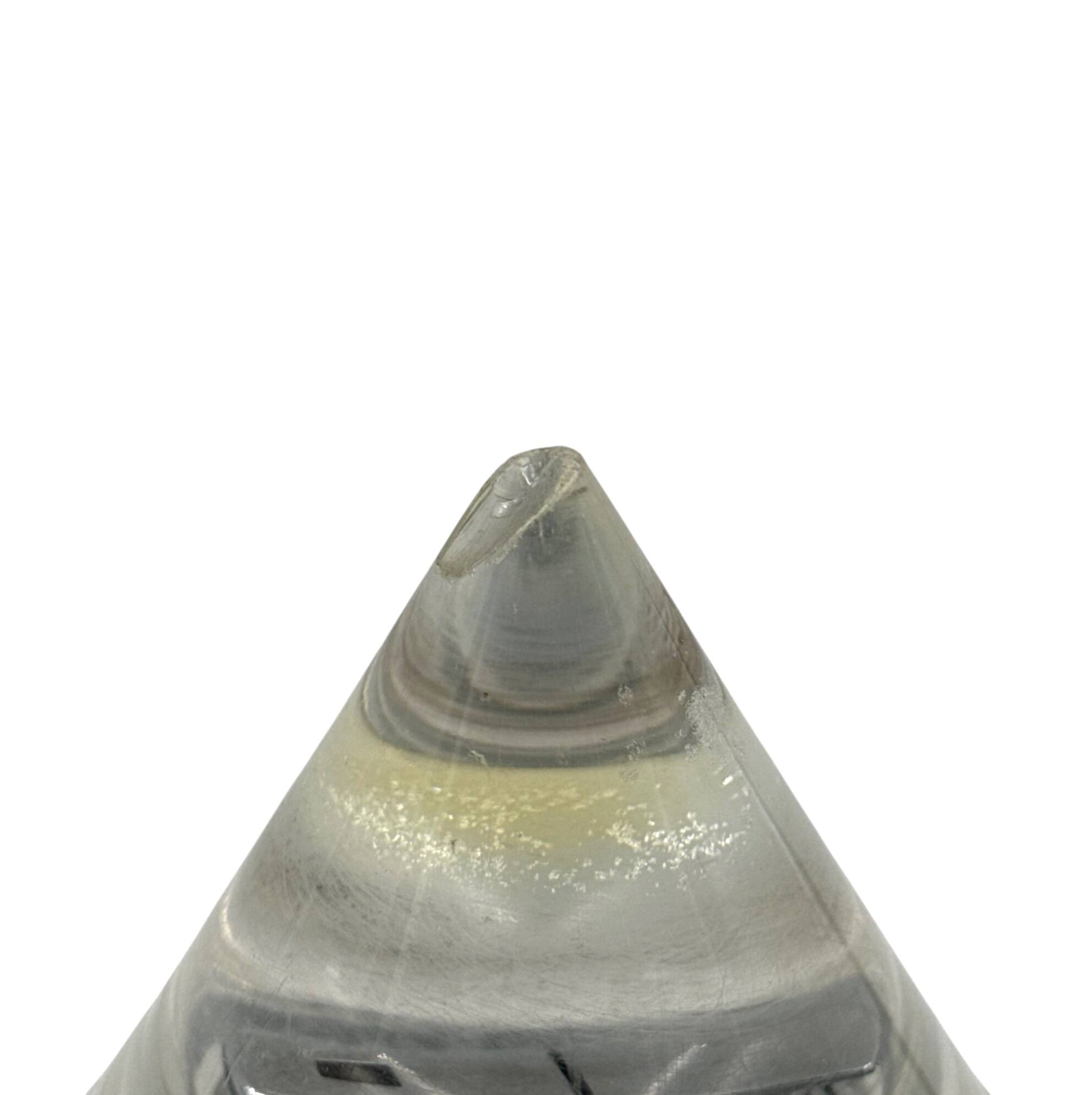 Space age lucite conical smoking set, Italy 1970