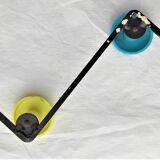 Coat rack with 4 hooks of different colors around 1950