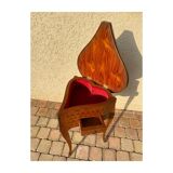 Table form heart in style Louis XV marquetry