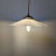 Vintage white opaline pendant light