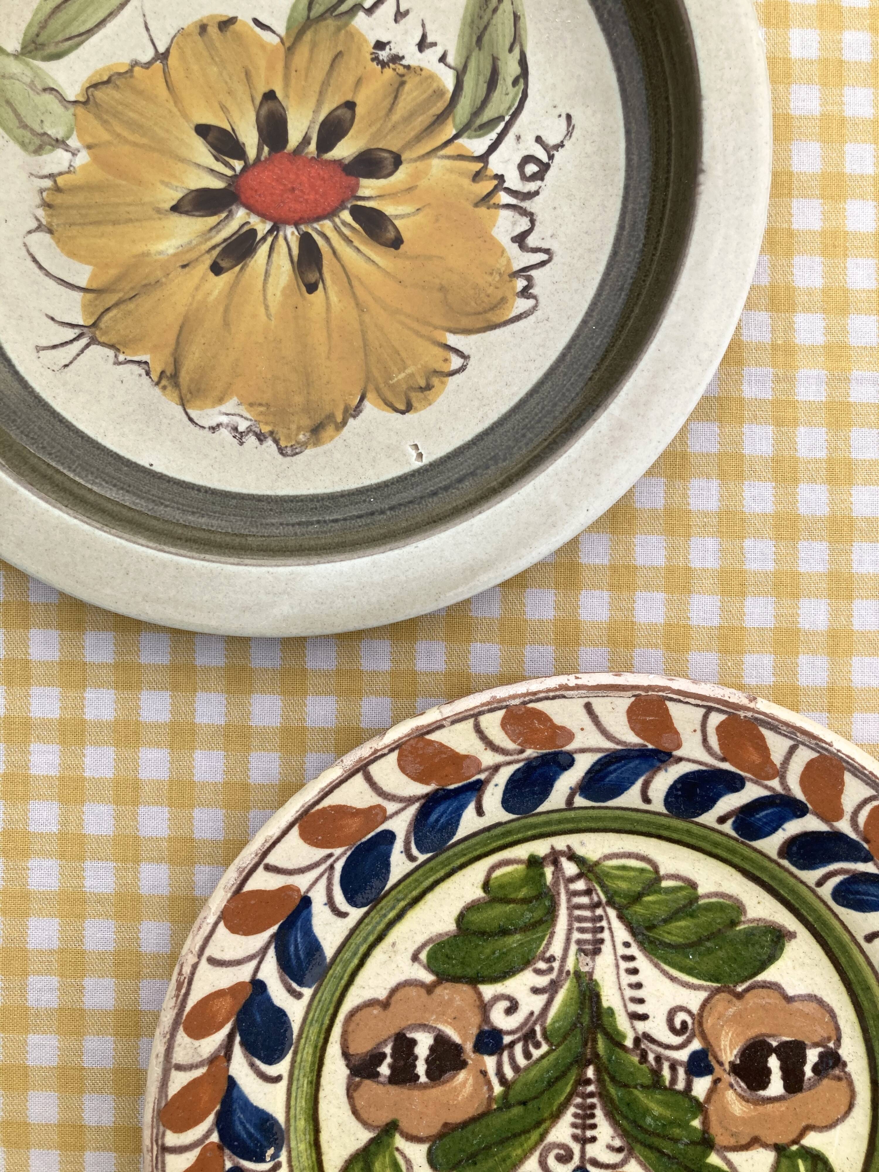 Two artisanal plates