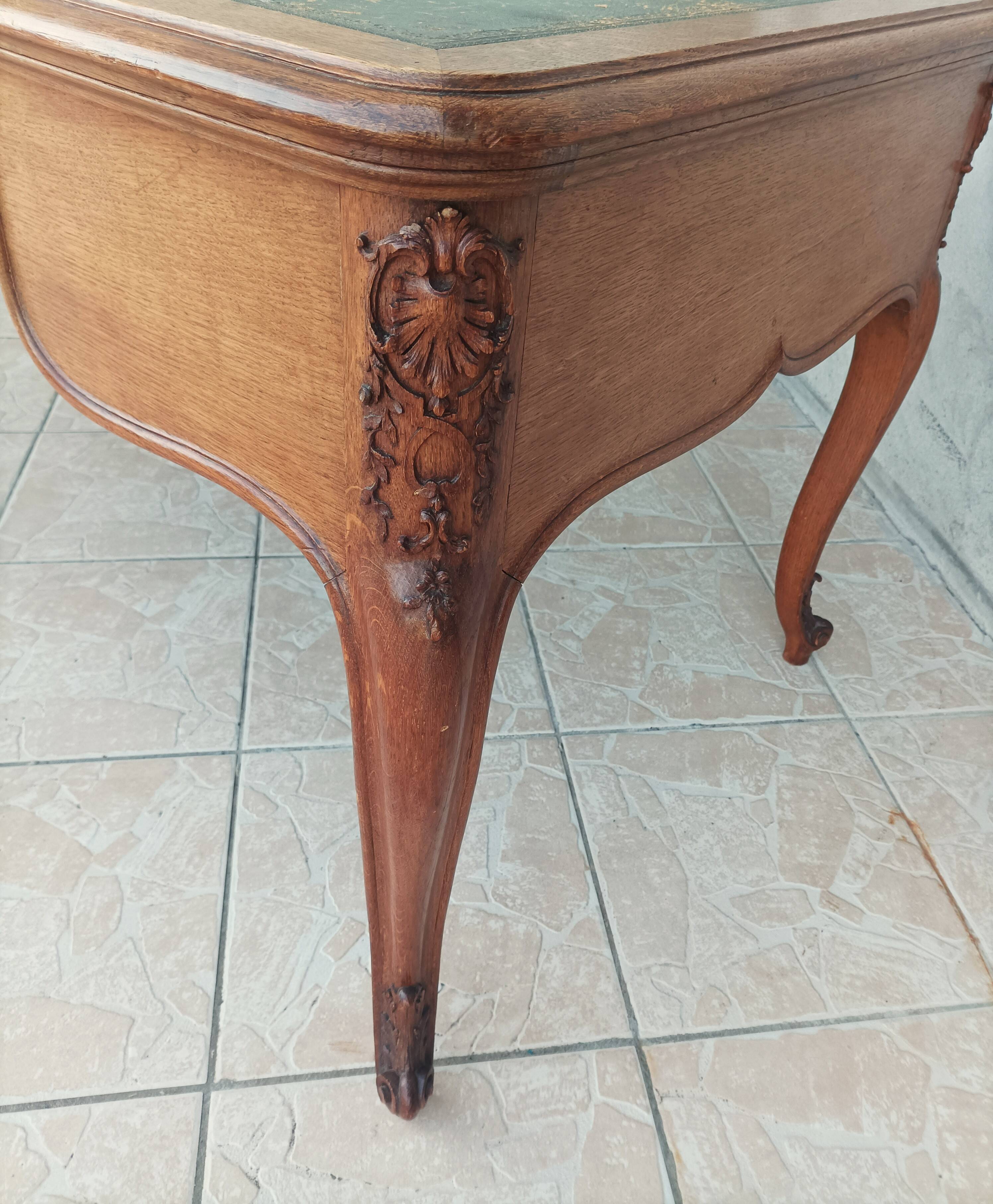 Louis XV oak desk