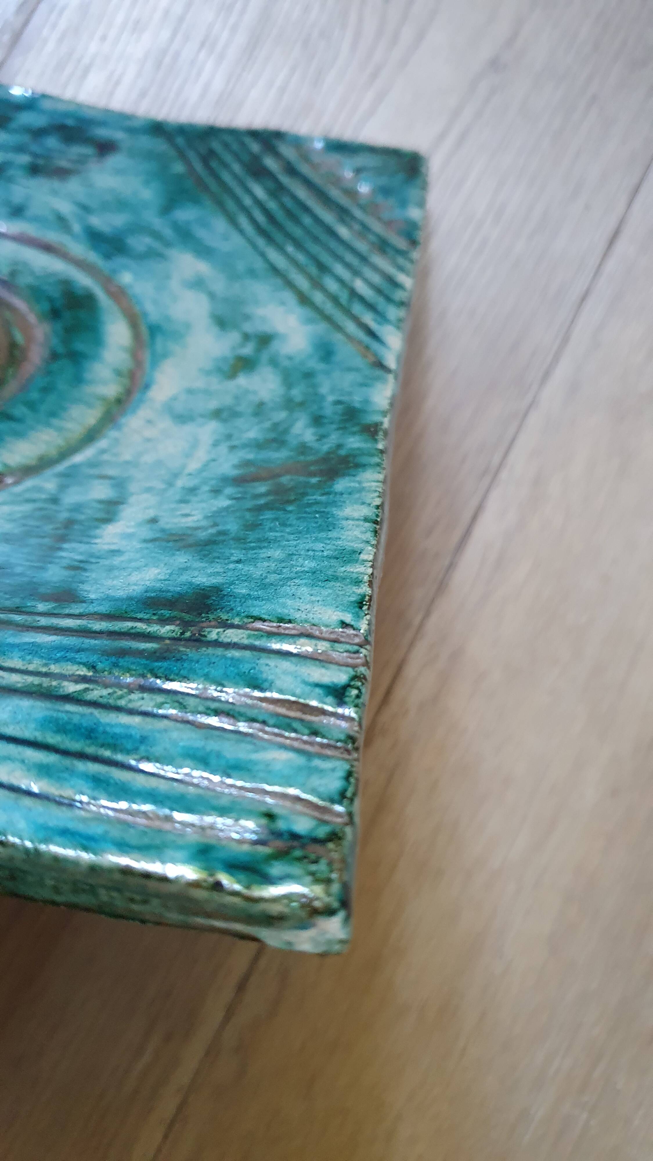 Square ceramic pocket trays Vallauris