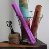 Metal wastepaper basket