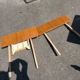 set of 4 formica chairs and table / vintage