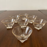 Set de 7 ramequins en verre 1950