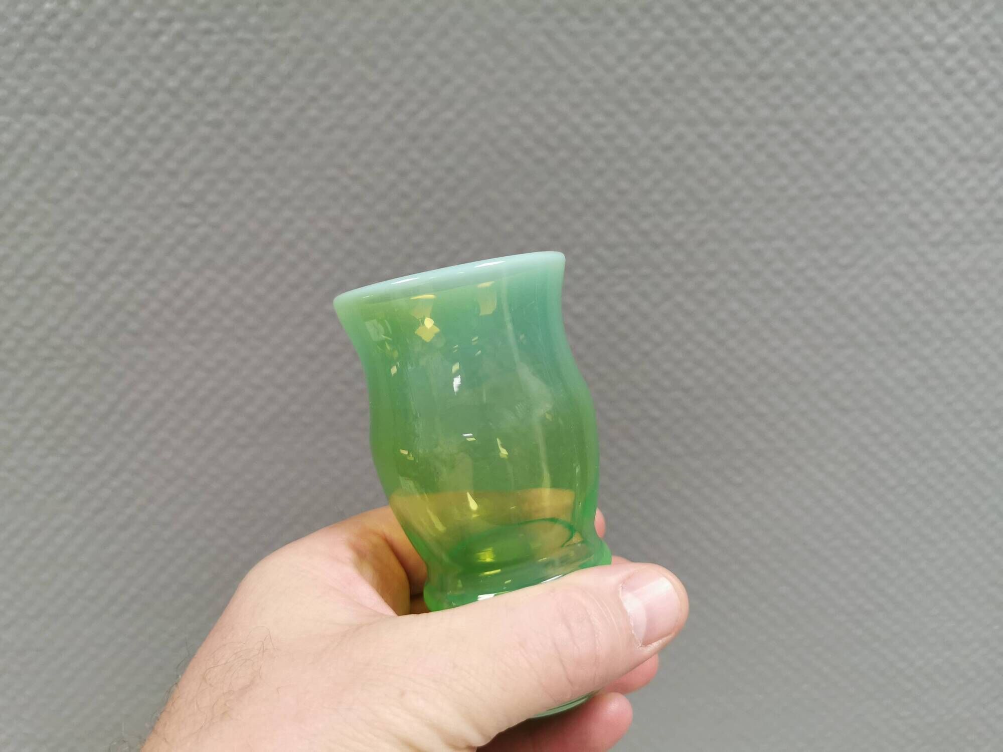 Vase from the 1970s made of soda-lime glass, designed by Lucyna Pijaczewska
