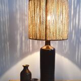 Rope and sandstone lamp