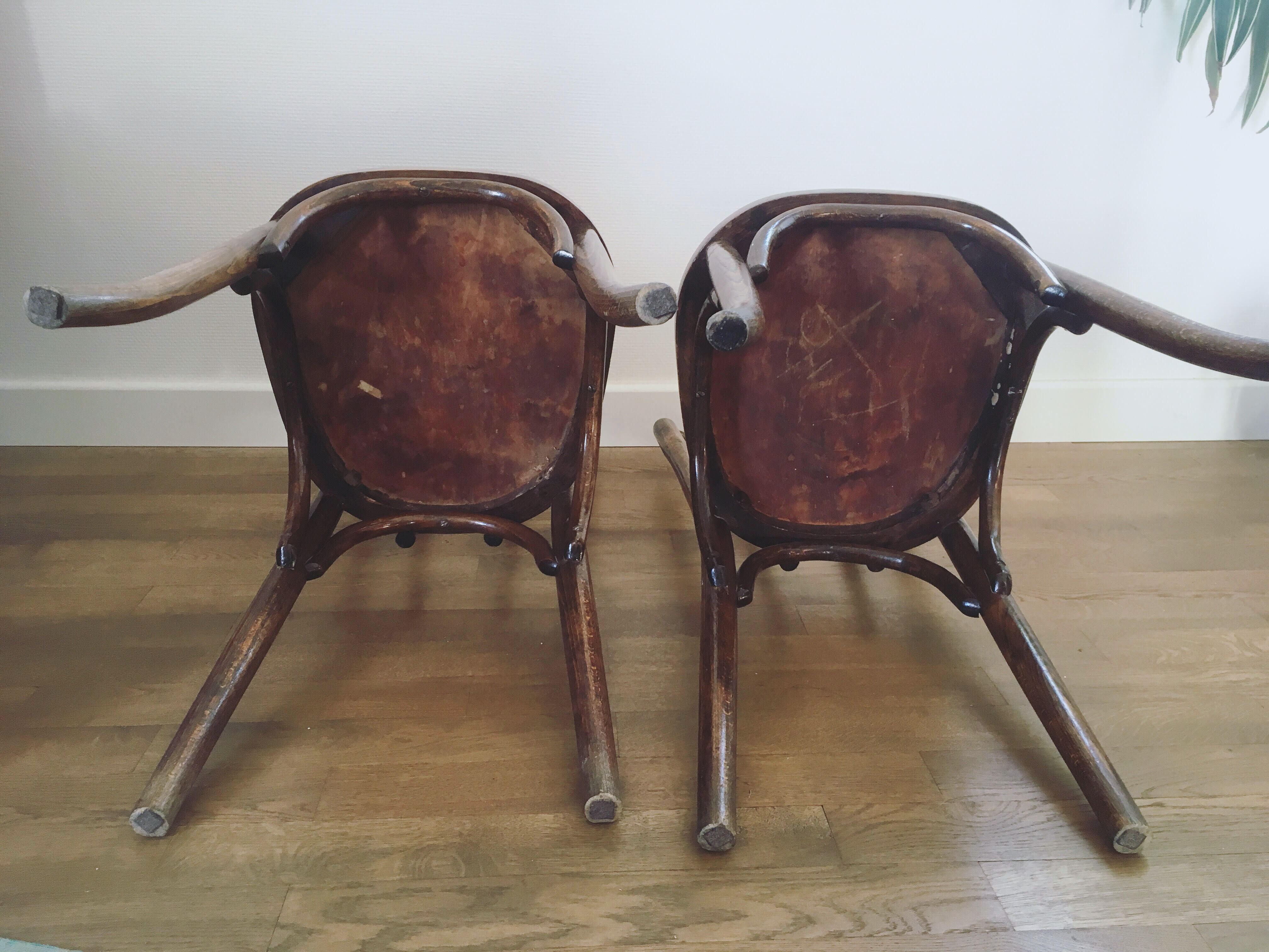 Paire de chaises bistrot Baumann