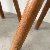 Set of 4 Savoyard pine chairs from the 60s