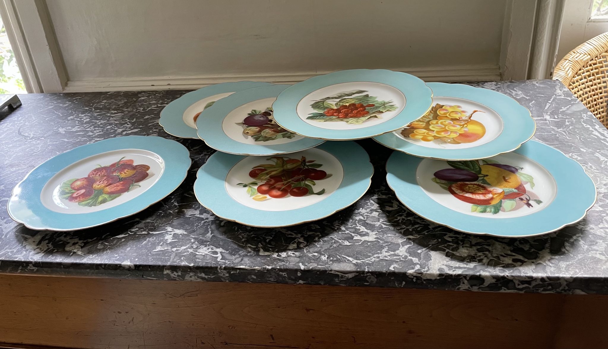 Joseph Klotz XIXEME Paris porcelain plates