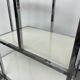 Mid-century modern chrome shelf by Milo Baughman