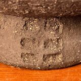 Mid-century modern pottery candlestick by Else and Henry Nielsen for Henri Keramik, 1960s.