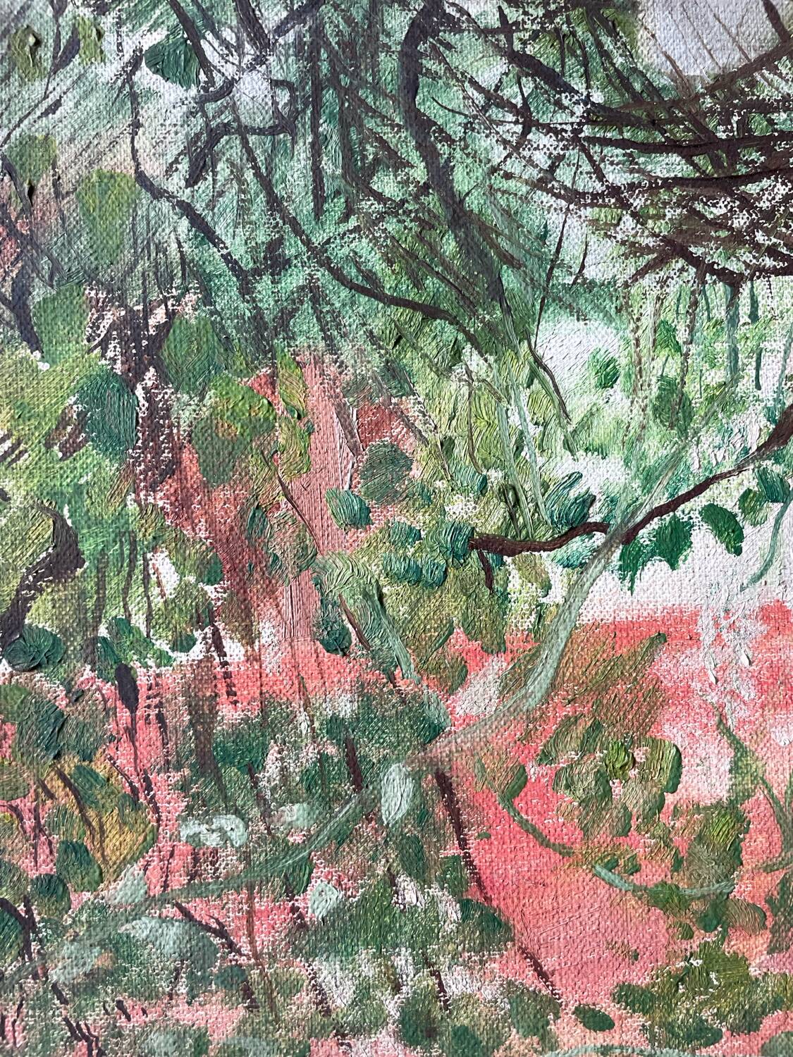 Vintage 70s landscape painting