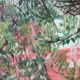 Vintage 70s landscape painting