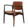 Danish armchair in Rio rosewood by Erik Buch