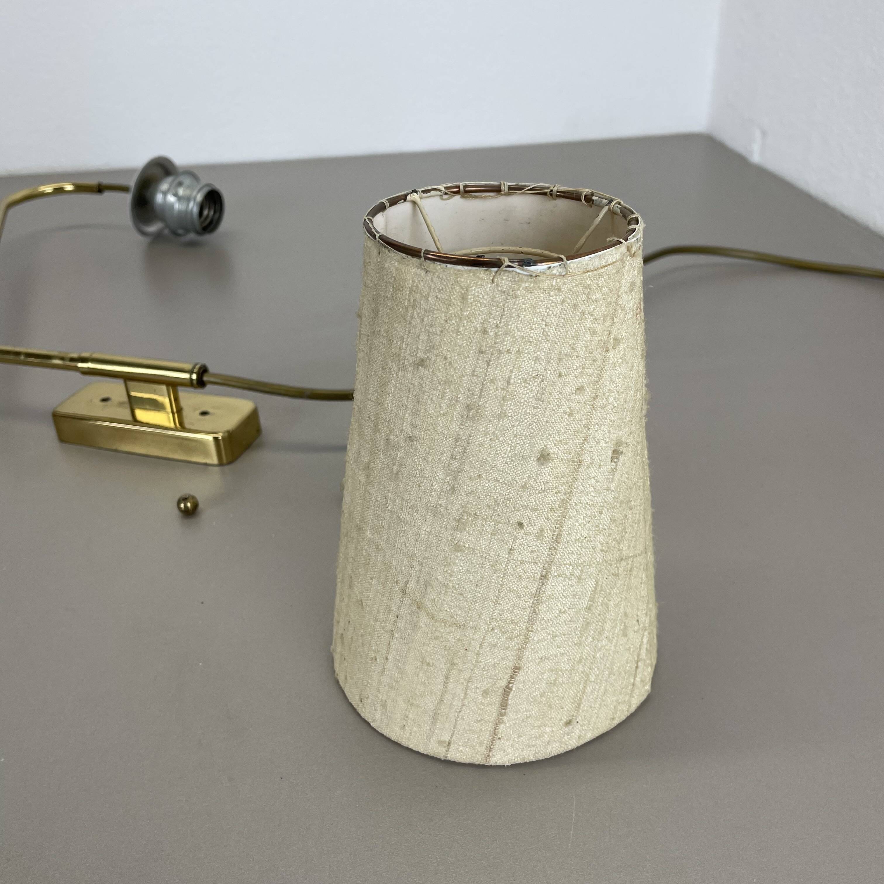 Minimalist Adjustable Swing Arm counterweight Brass Wall Light, Germany 1950