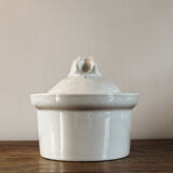 White porcelain rabbit terrine