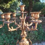 Pair of bronze candelabra nineteenth century