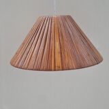 Vintage wicker pendant light