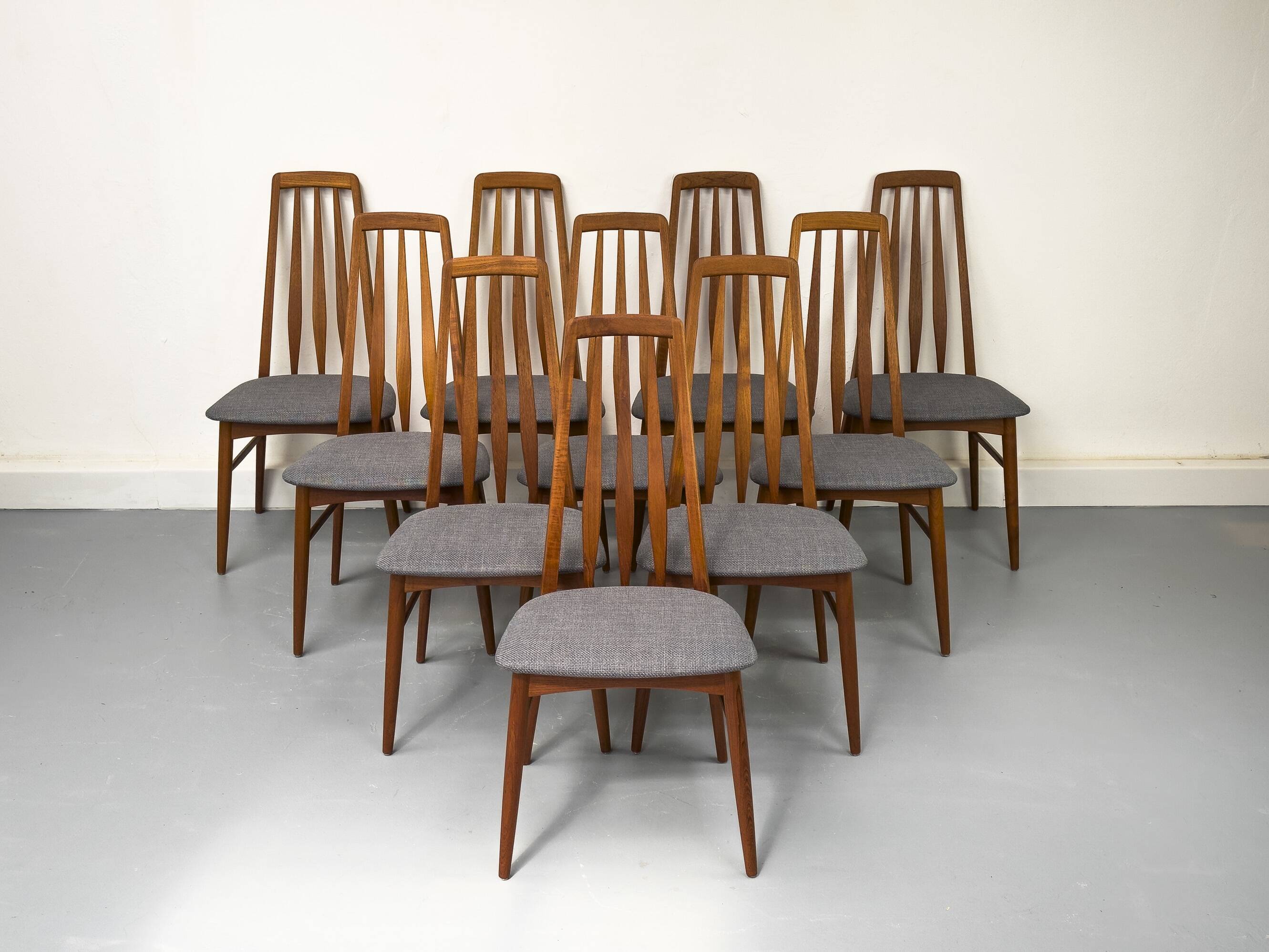 Chaises Eva de Niels Koefoed pour Hornslet Møbelfabrik, 1960