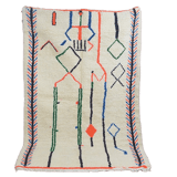 Tapis berbère coloré fait main 251 x 150 cm