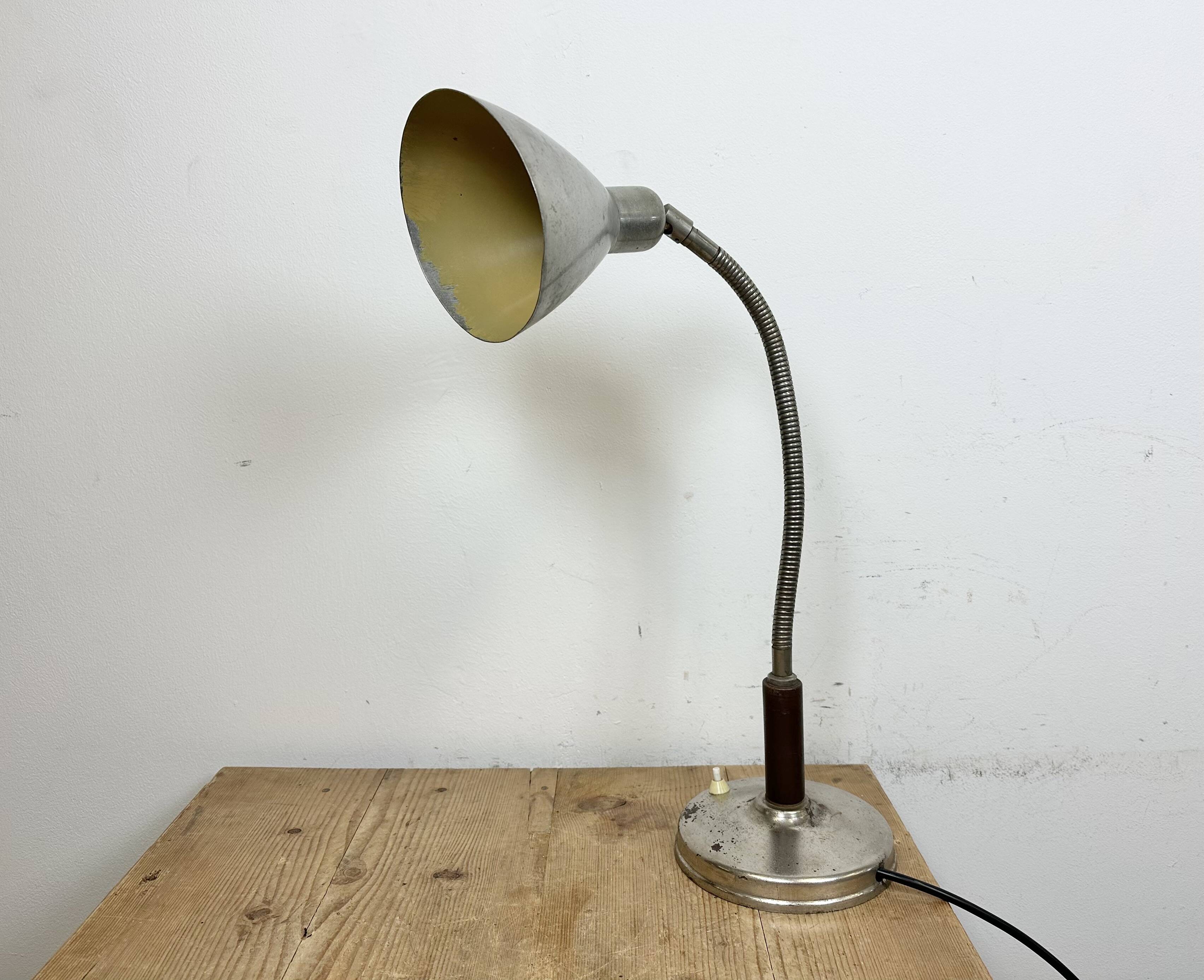 Vintage Gooseneck Table Lamp, 1950s