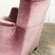 Italian Purple Velours Lounge Chair designed for Giorgetti, 1970s