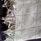 White cotton bed cover, Old crochet bed throw, white cotton bed cover