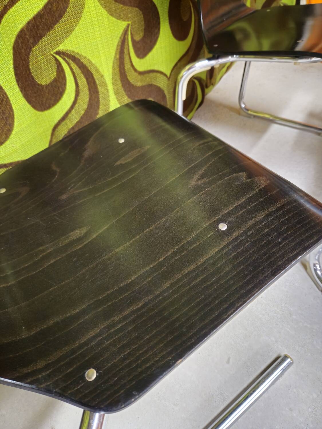 Lot of 10 Vintage 1970s Stacking Chairs