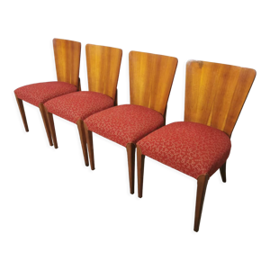 4 chaises de salle à - jindrich halabala