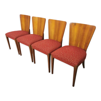 4 art deco dining chairs by Jindrich Halabala