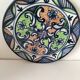 Hispano-Moorish handmade ceramic plate – green and orange decoration