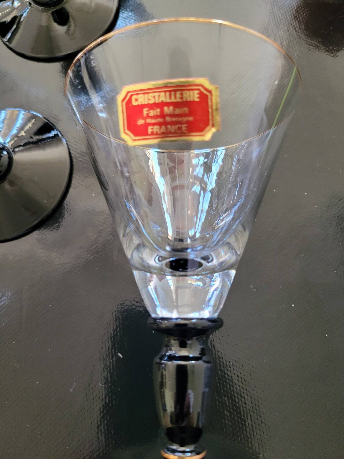 Verres à vin en cristal