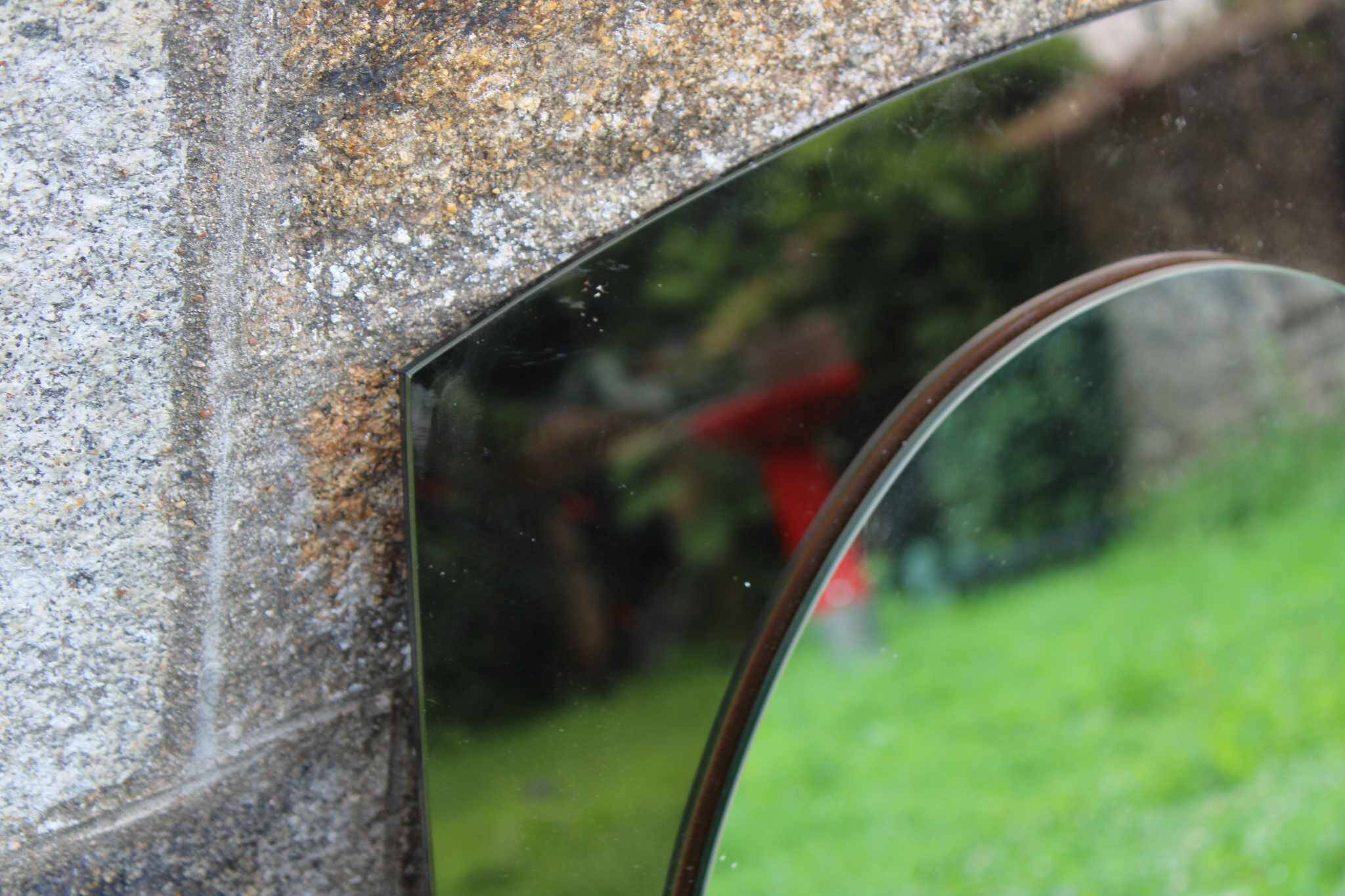 Smoked two-layer mirror 60s/70s